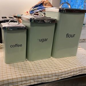 Pier 1 Imports Coffee, Sugar, & Flour Canisters